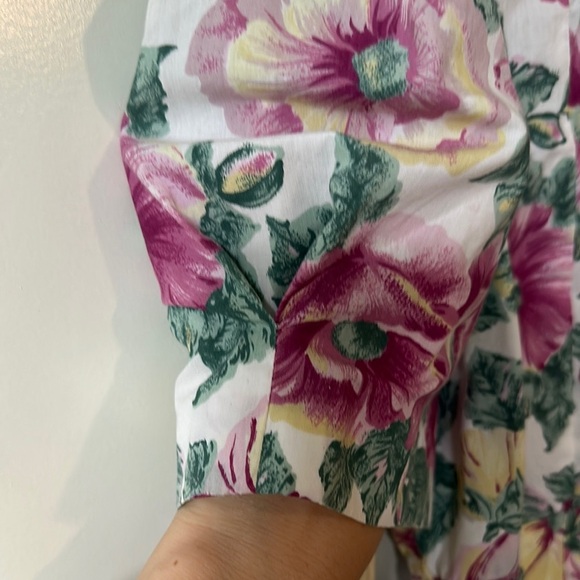 HOMEMADE | Floral Cottage Core Homemade Vintage Women's Dress - Picture 10 of 16